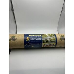Duck EasyLiner Smooth Top Shelf Liner Grape Vine Vineyard Print Non Adhesive